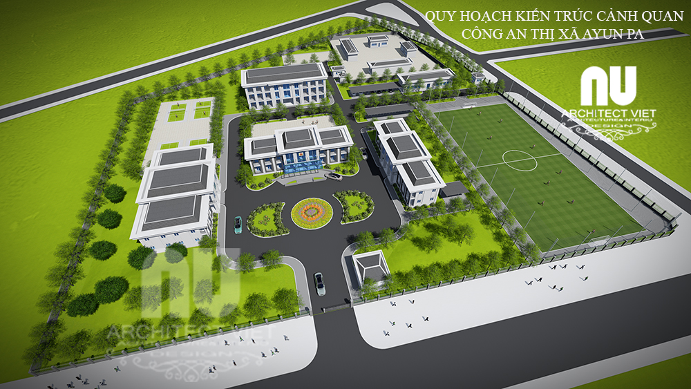 Quy hoạch kiến trúc cảnh quan trụ sở làm việc Công an thị xã Ayun Pa5
