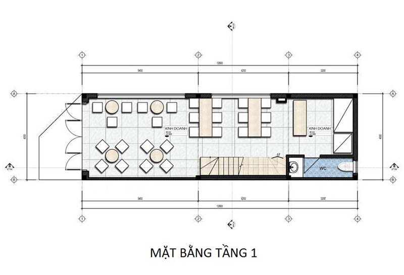 bố trí công năng mặt bằng tầng 1 bố trí công năng mặt bằng tầng 1