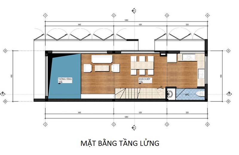 bố trí công năng mặt bằng tầng lửng công năng mặt bằng tầng lửng