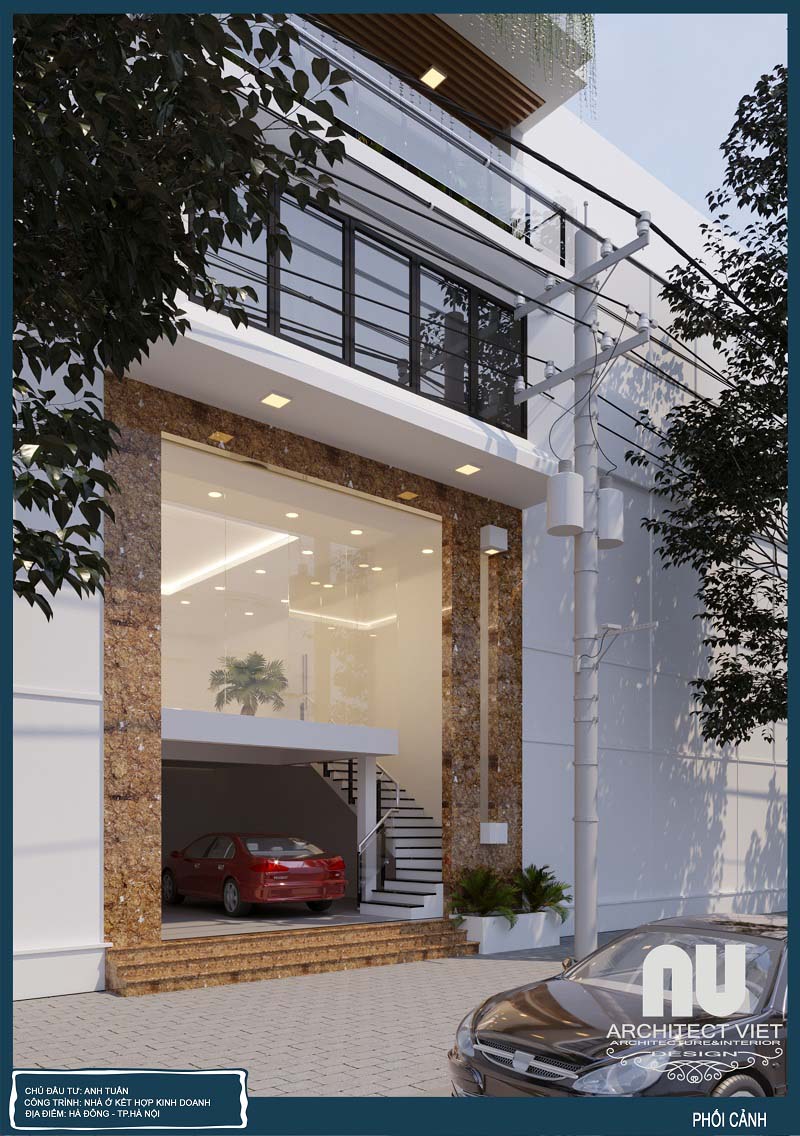 Ý tưởng thiết kế nhà phố hiện đại 7x10m