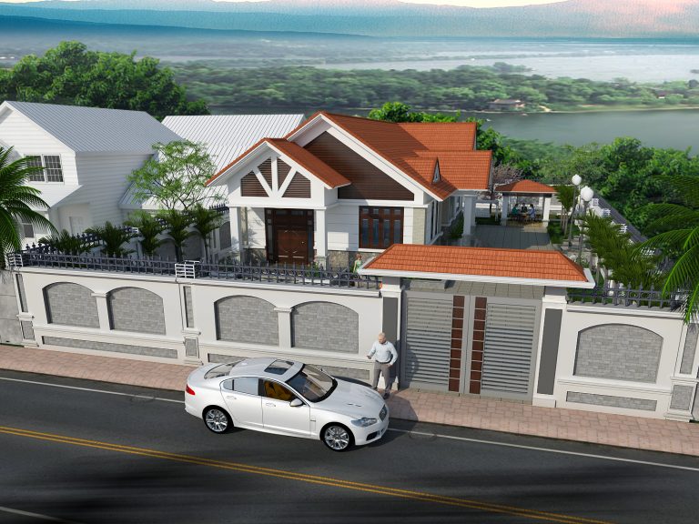 bố trí ngoại thất nhà cấp 4 120m2 nhà cấp 4 120m2 đẹp