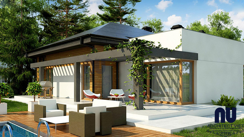 Thiết kế biệt thự vườn 1 tầng 3 phòng ngủ 250m2 sáng tạo Thiết kế biệt thự vườn 1 tầng 3 phòng ngủ 250m2 sáng tạo