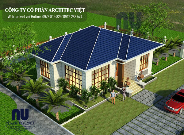 biệt thự vườn 1 tầng 120m2 được yêu thích biệt thự vườn 1 tầng 120m2