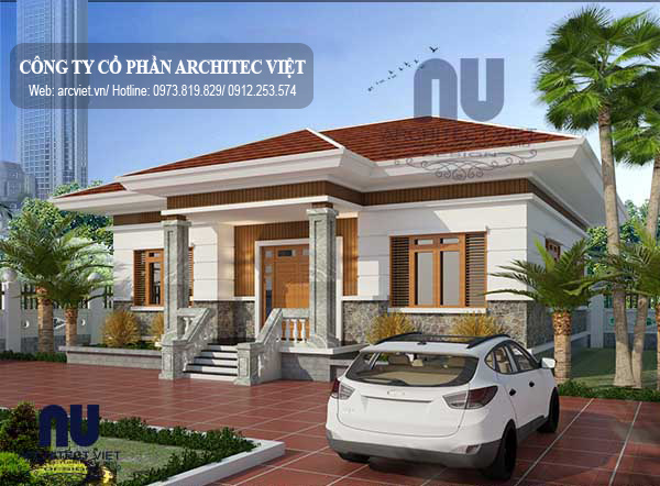 Biệt thự 3 phòng ngủ 1 phòng thờ với không gian thông thoáng Biệt thự 3 phòng ngủ 1 phòng thờ với không gian thông thoáng