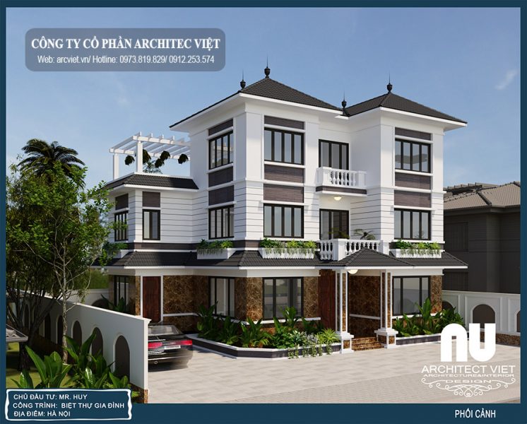 biệt thự 3 tầng 4 phòng ngủ sang trọng thiết kế biệt thự 3 tầng 4 phòng ngủ tiện nghi