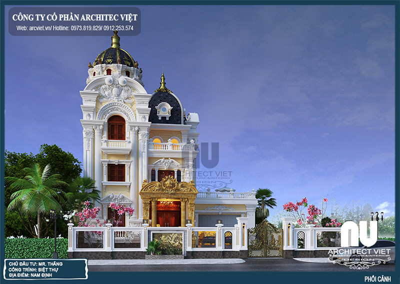 tư vấn thiết kế biệt thự sang trọng mẫu biệt thự đẹp
