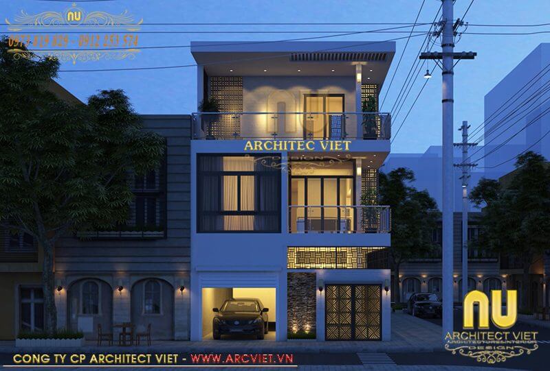 thiết kế nhà ống 2 tầng 1 tum thiet-ke-nha-ong-2-tang-1-tum