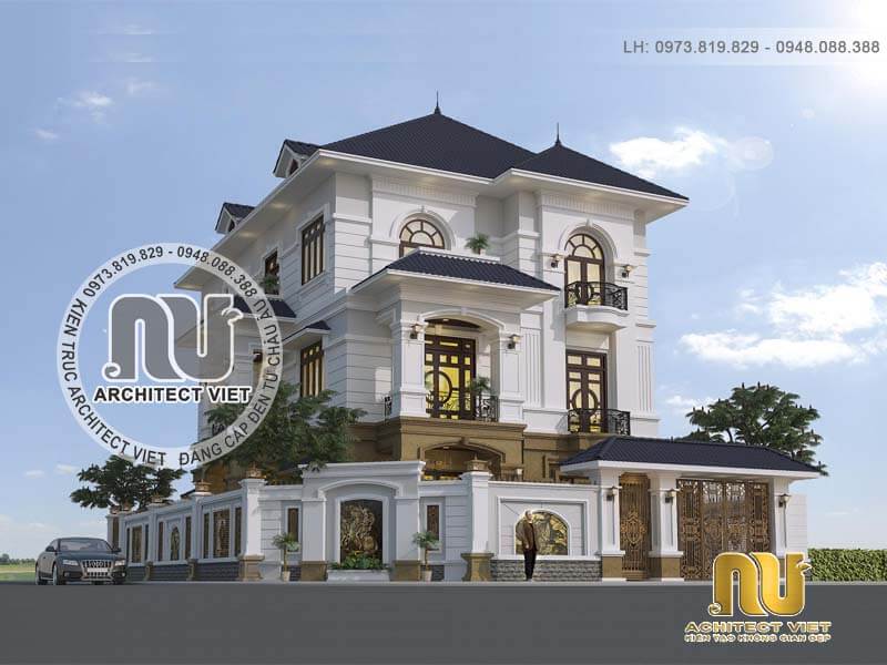 NHÀ MÁI THÁI 3 TẦNG 4 PHÒNG NGỦ 4X20 - A046 - Thiết kế nhà đẹpThiết kế nhà  đẹp