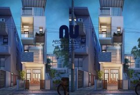 THIẾT KẾ NHÀ ỐNG 3 TẦNG 5X14M