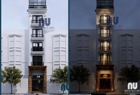 THIẾT KẾ NHÀ PHỐ 5 TẦNG MẶT TIỀN 4M